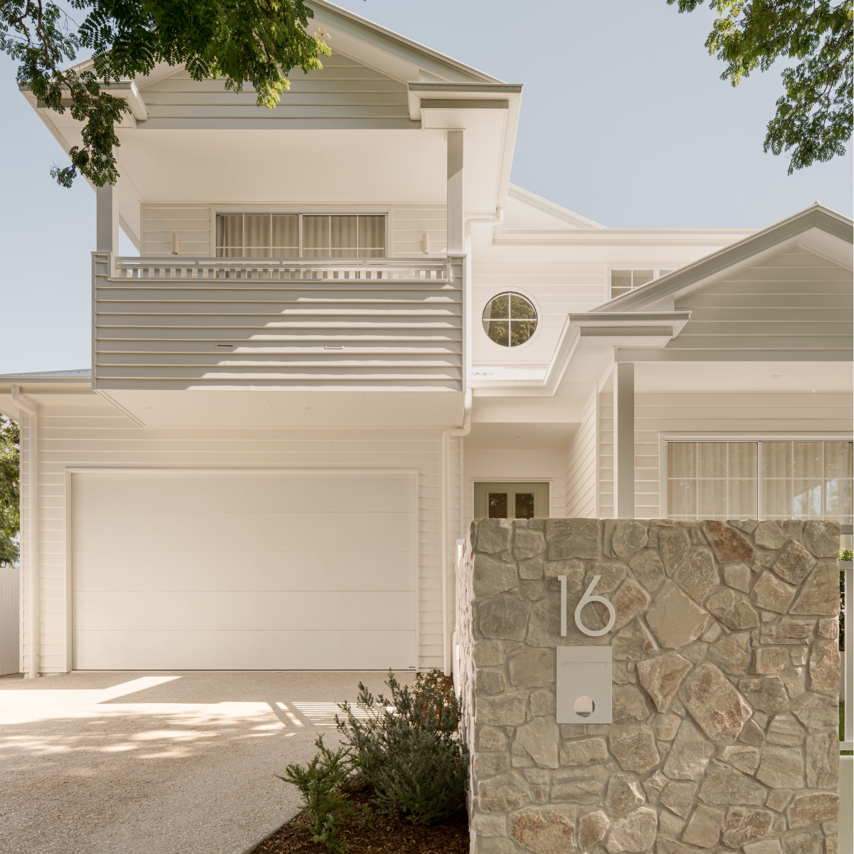 Sectional Garage Door in Madison style Dover White